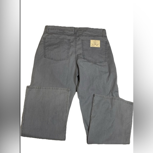 FIDELITY Denim Katie High Classic Flare Jeans Summer Stripe SZ 32 - Picture 3 of 6